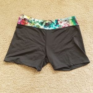 Black workout shorts